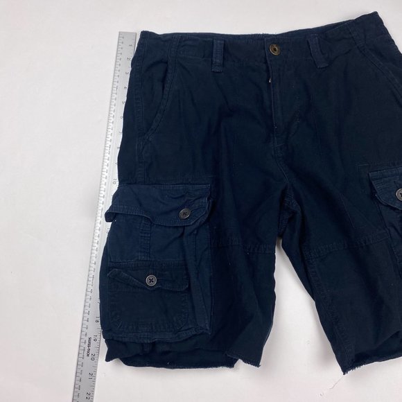 American Eagle Classic Fit Cargo Shorts Men's Size 30 Cotton Blue - Picture 9 of 13
